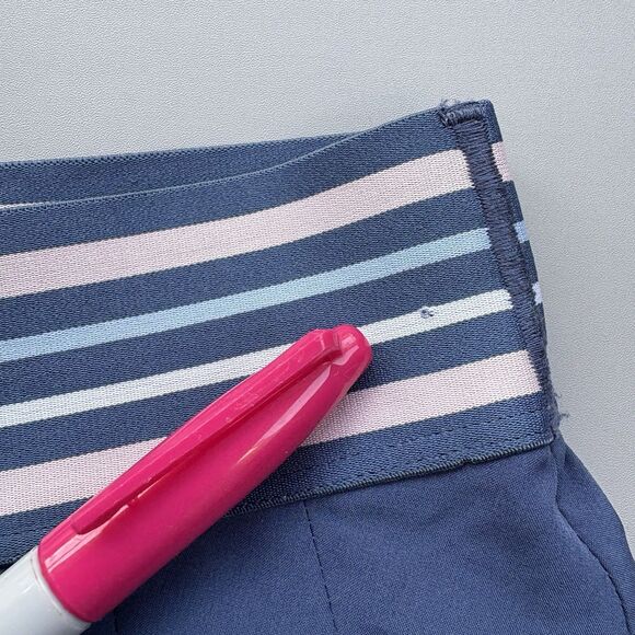 Calme Johnny Was Tennis Skirt Skort Women Large Blue Pleated Built In Shorts - Picture 13 of 14